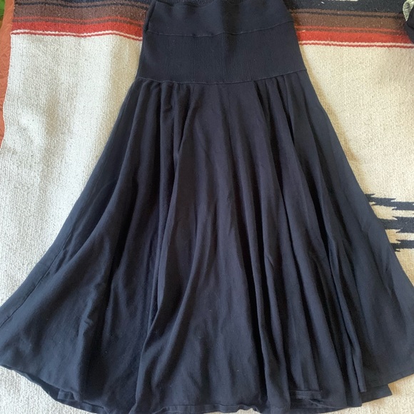 Plan C Black Women's Midi Skirt